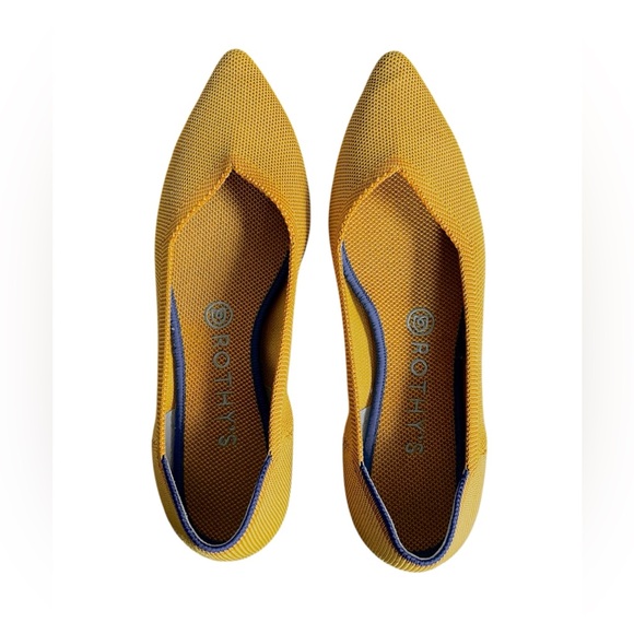 Rothy's The Point Flats Retired Marigold/Sunshine Yellow - Picture 2 of 13